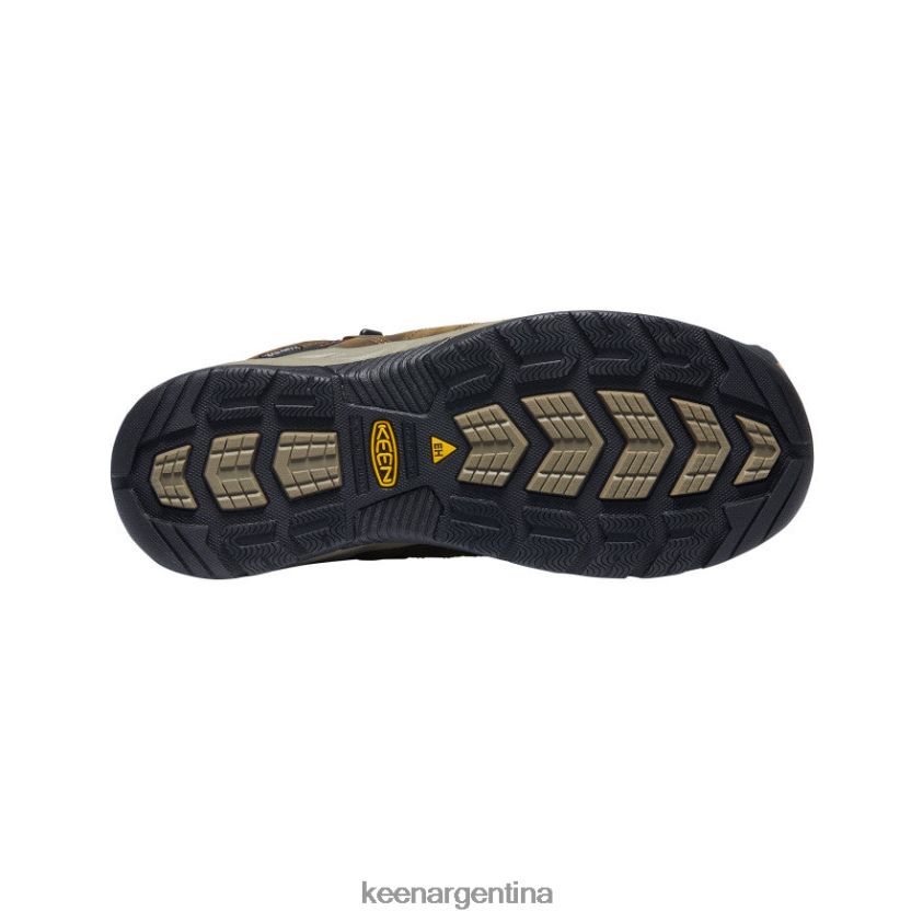 aceituna negra/atigrado calzado KEEN Flint II impermeable medio (puntera blanda) T0822B75 hombres