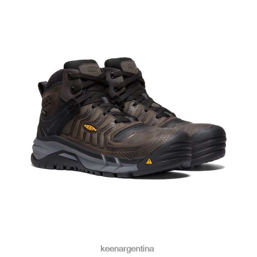 café en grano/negro calzado KEEN Kansas City+ impermeable medio (puntera de fibra de carbono) T0822B179 hombres