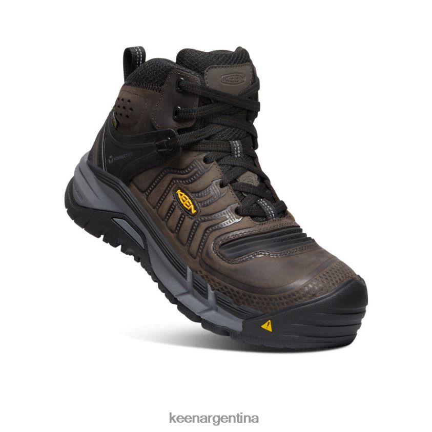 café en grano/negro calzado KEEN Kansas City+ impermeable medio (puntera de fibra de carbono) T0822B179 hombres