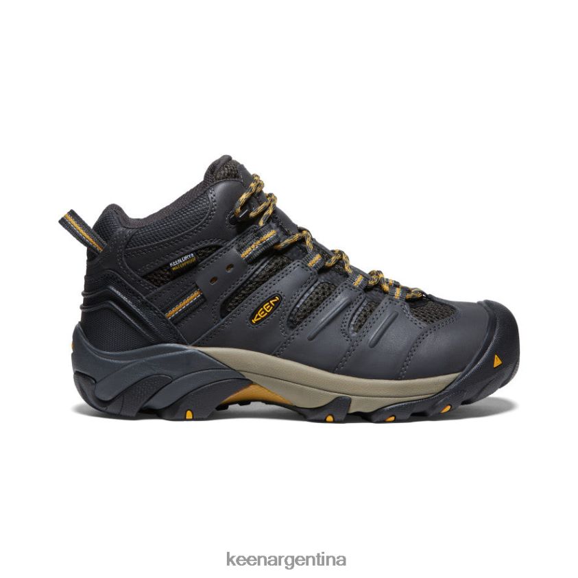 cuervo/olivo leonado calzado KEEN Lansing Mid impermeable (puntera de acero) T0822B91 hombres