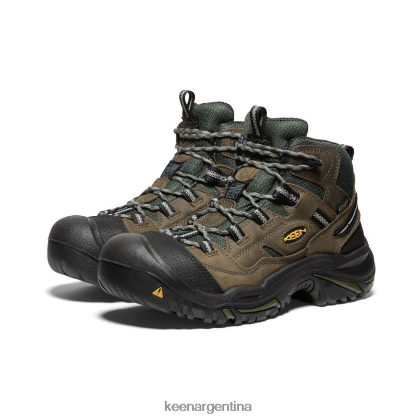 gárgola/noche del bosque calzado KEEN Braddock impermeable medio (puntera de acero) T0822B354 hombres