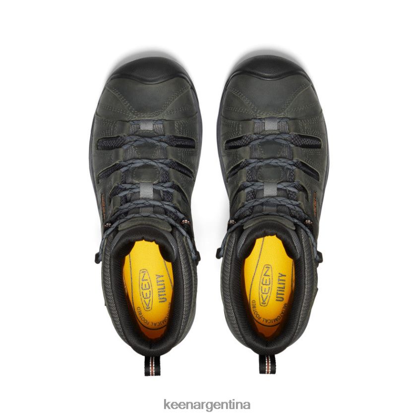 gris acero/carey calzado KEEN Flint II impermeable medio (puntera blanda) T0822B76 hombres