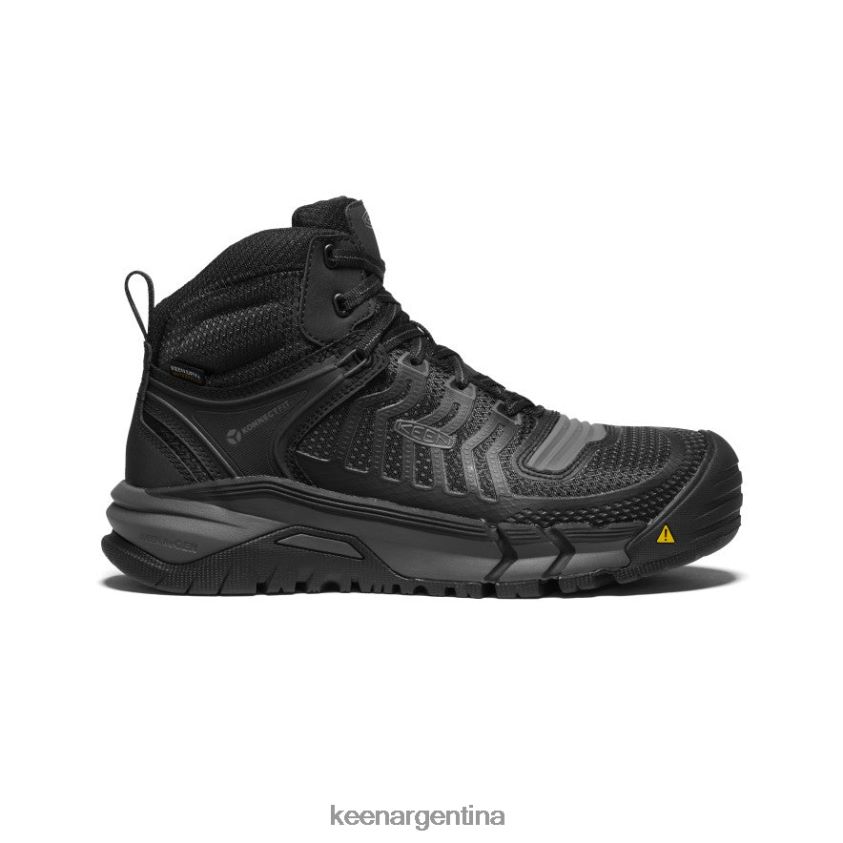 negro/pistola calzado KEEN Kansas City impermeable medio (puntera de fibra de carbono) T0822B161 hombres