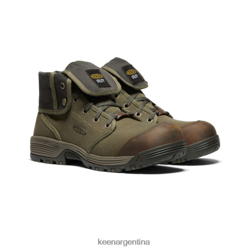oliva militar/oliva negro calzado KEEN roswell mid (puntera de fibra de carbono) T0822B282 hombres