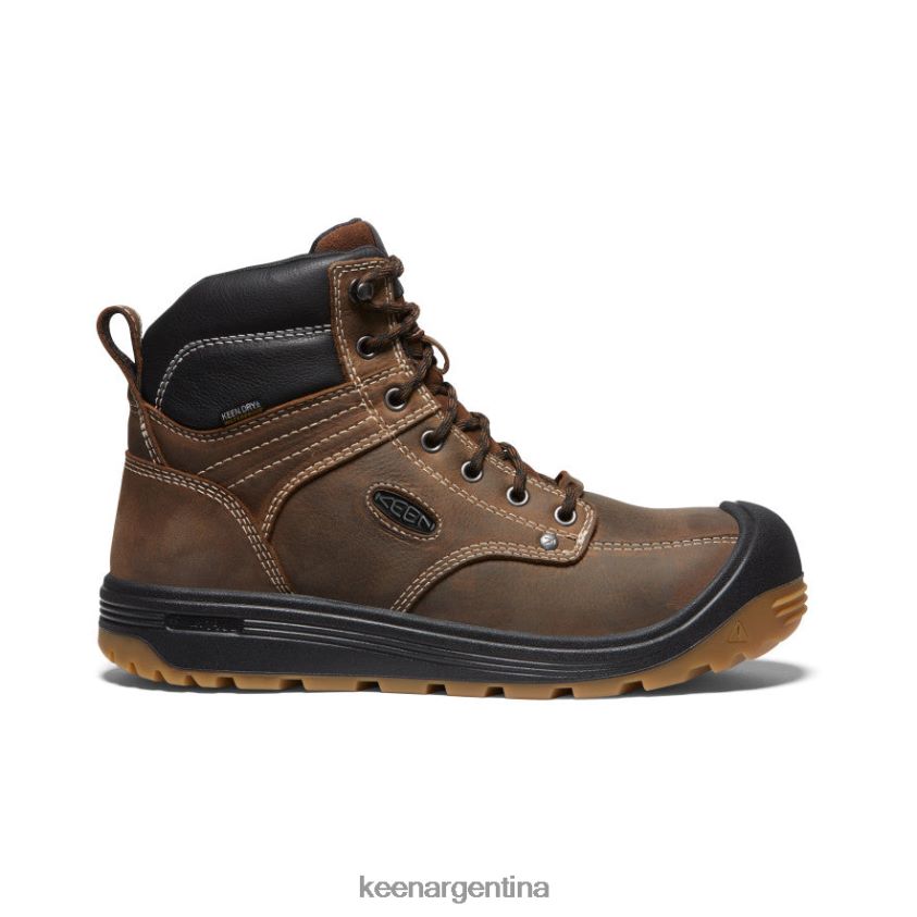 tierra oscura/goma calzado KEEN fuerte wayne 6" T0822B23 hombres