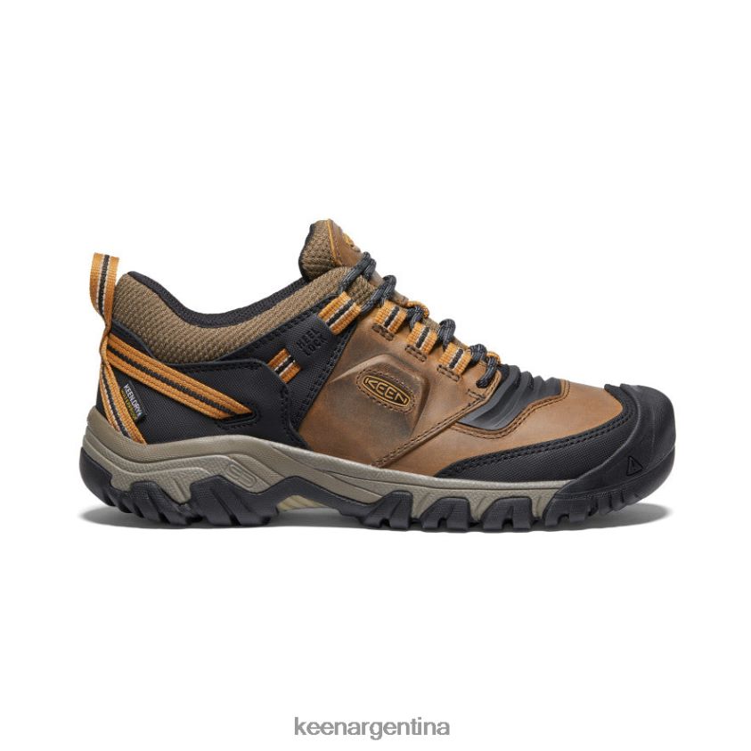 bisonte/marrón dorado calzado KEEN cresta flexible impermeable T0822B250 hombres