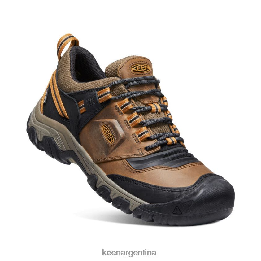bisonte/marrón dorado calzado KEEN cresta flexible impermeable T0822B250 hombres