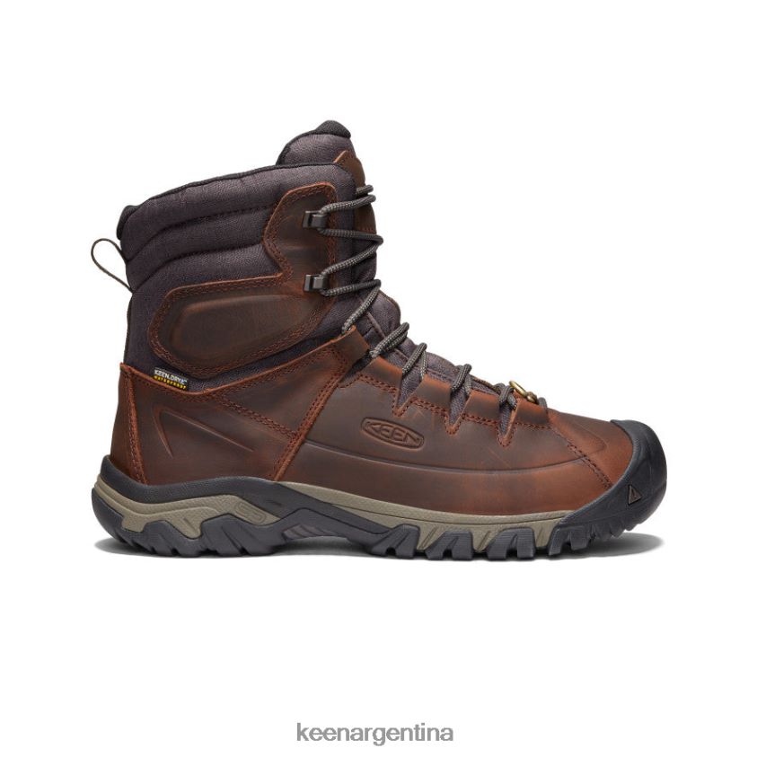 cacao/mantillo calzado KEEN bota impermeable de encaje alto targhee T0822B389 hombres