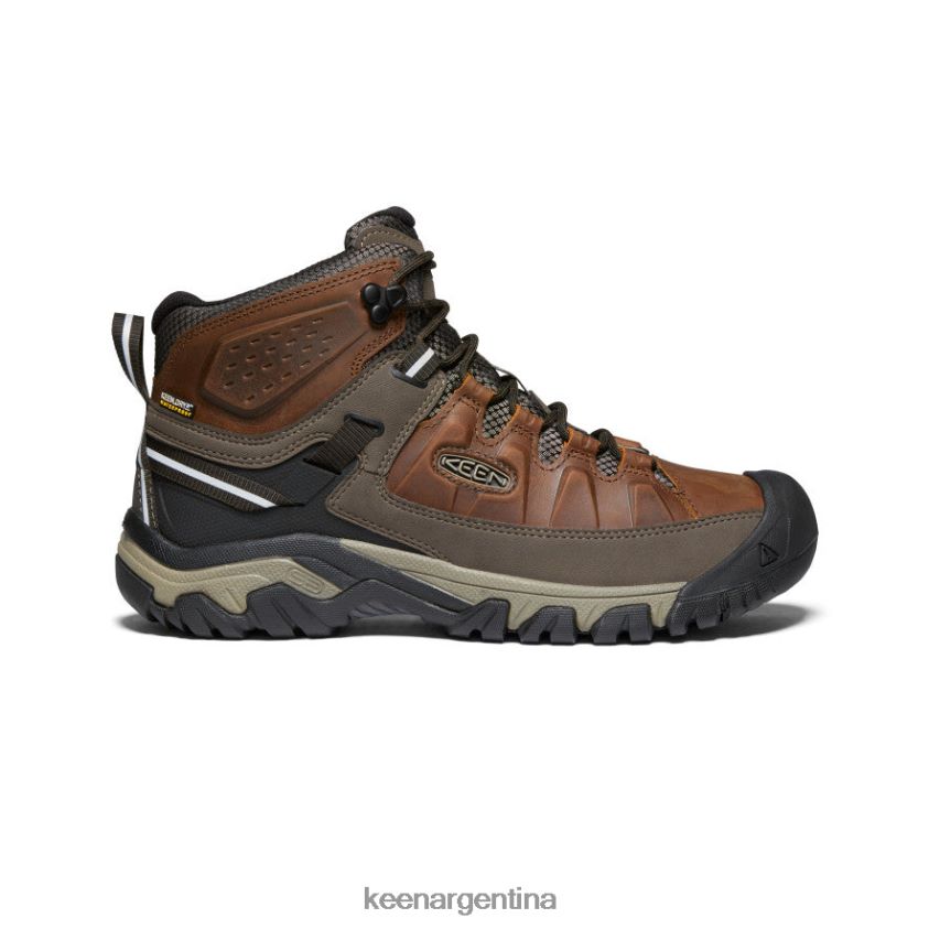 castaño/mantillo calzado KEEN targhee iii impermeable medio T0822B226 hombres