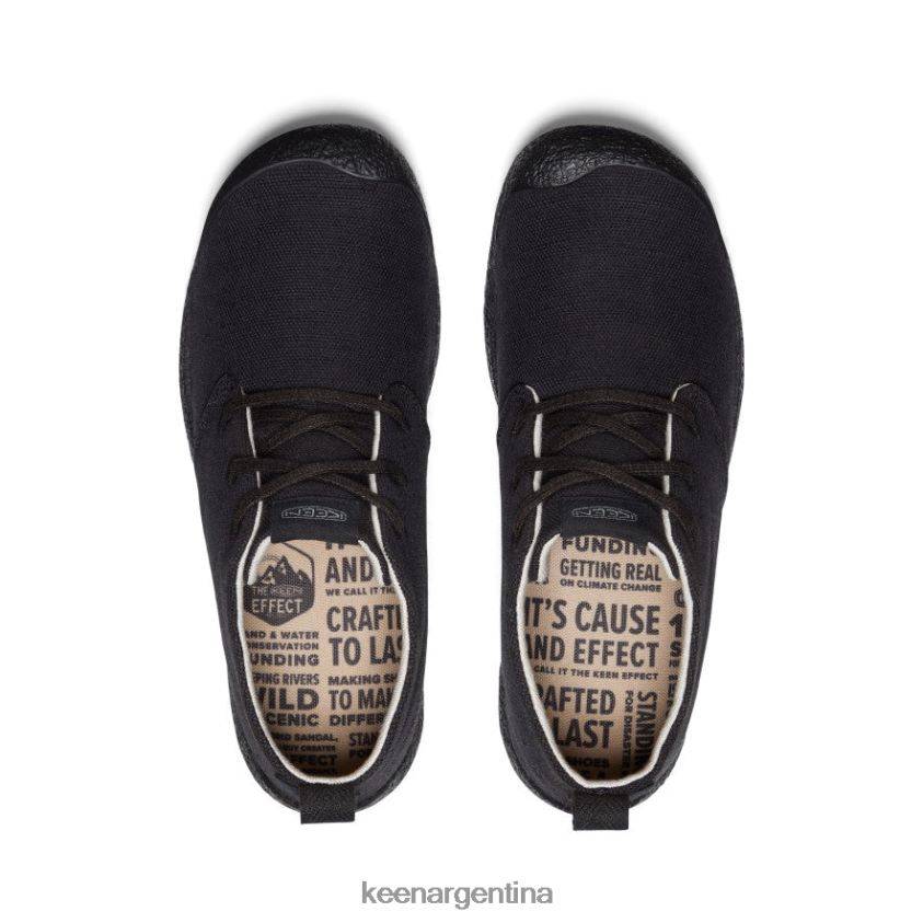 negro calzado KEEN chukka de lona mosey T0822B33 hombres