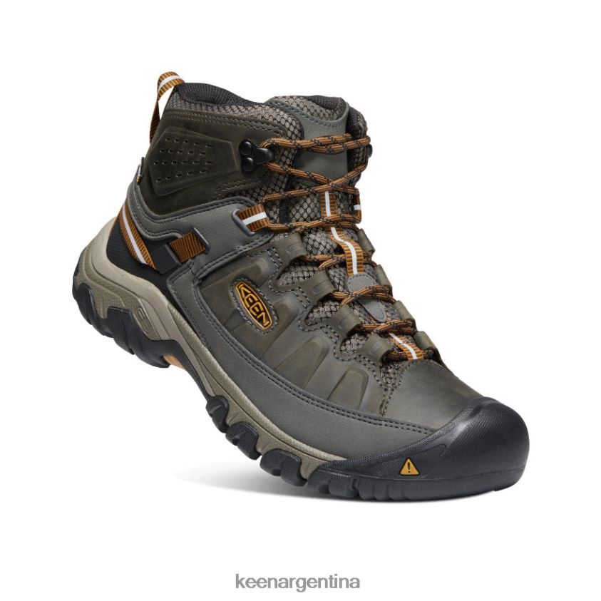 negro oliva/marrón dorado calzado KEEN targhee iii impermeable medio T0822B230 hombres