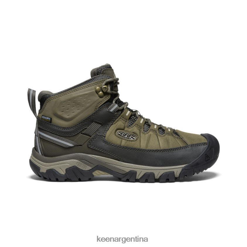 oliva oscuro/taupe plaza calzado KEEN targhee exp impermeable medio T0822B69 hombres