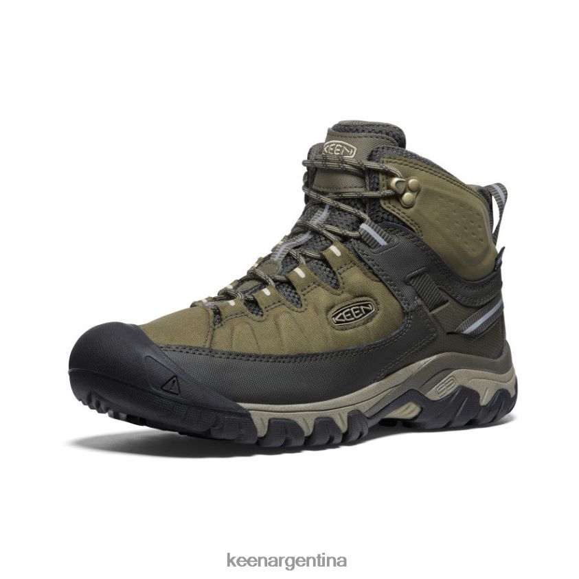 oliva oscuro/taupe plaza calzado KEEN targhee exp impermeable medio T0822B69 hombres
