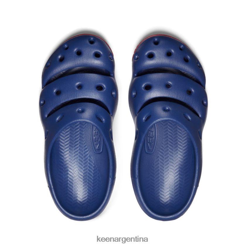 profundidades azules/alfombra roja calzado KEEN yogui T0822B215 hombres