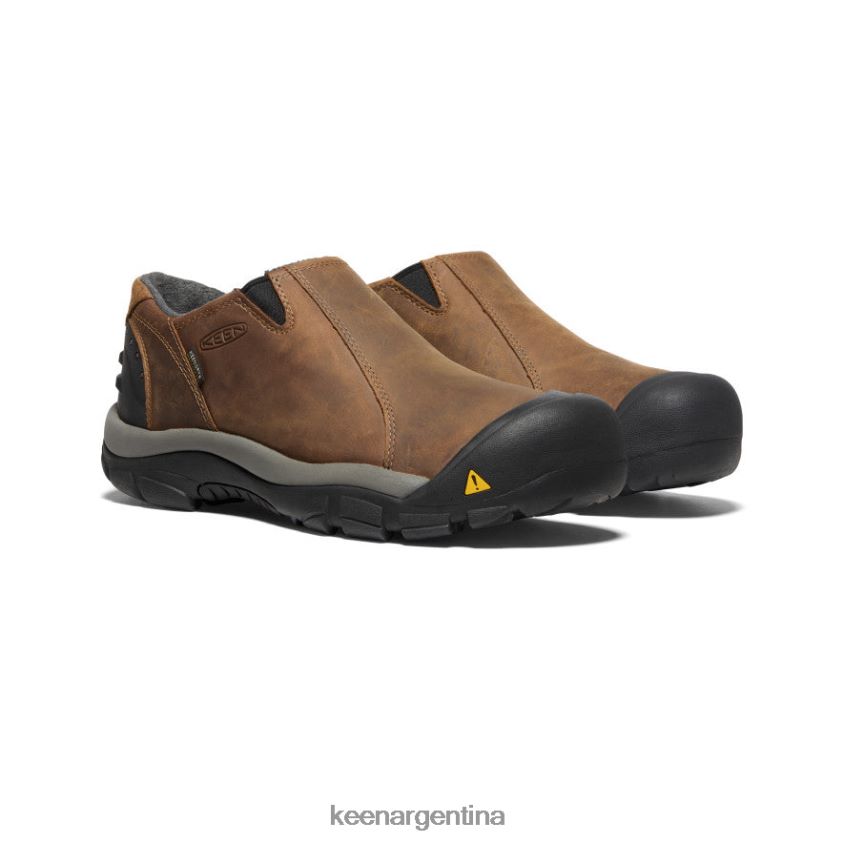 negro pizarra/marrón rubia calzado KEEN brixen impermeable bajo T0822B382 hombres