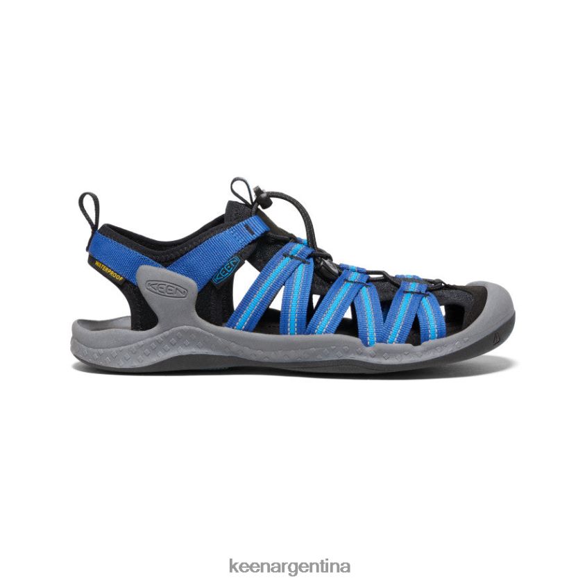 gris acero/azul brillante calzado KEEN sandalia drift creek h2 T0822B112 hombres