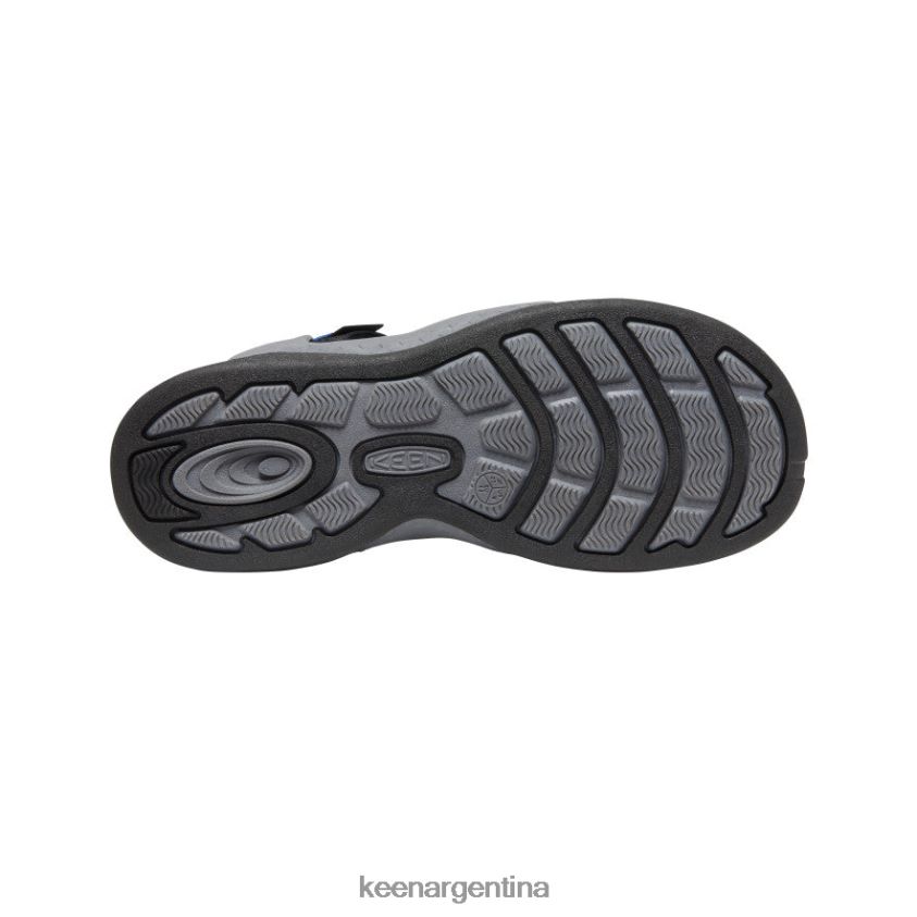 gris acero/azul brillante calzado KEEN sandalia drift creek h2 T0822B112 hombres