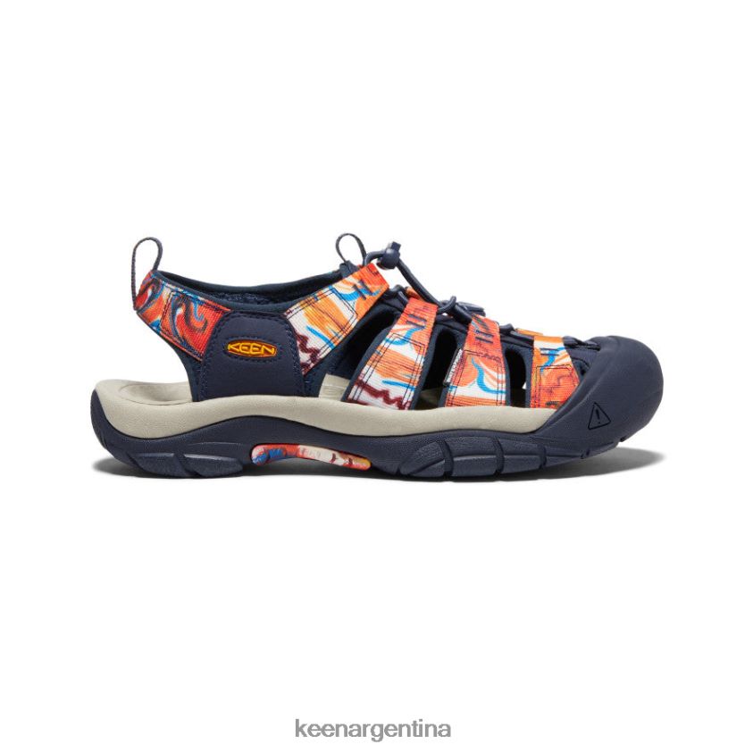 naranja maravilloso/azul marino calzado KEEN newport x al aire libre afro T0822B85 hombres
