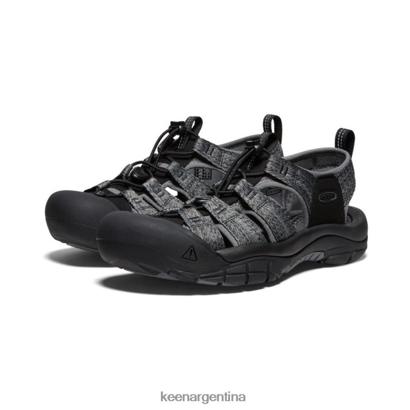 negro/gris acero calzado KEEN newport h2 T0822B41 hombres