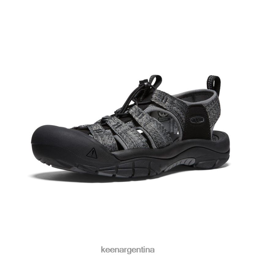 negro/gris acero calzado KEEN newport h2 T0822B41 hombres