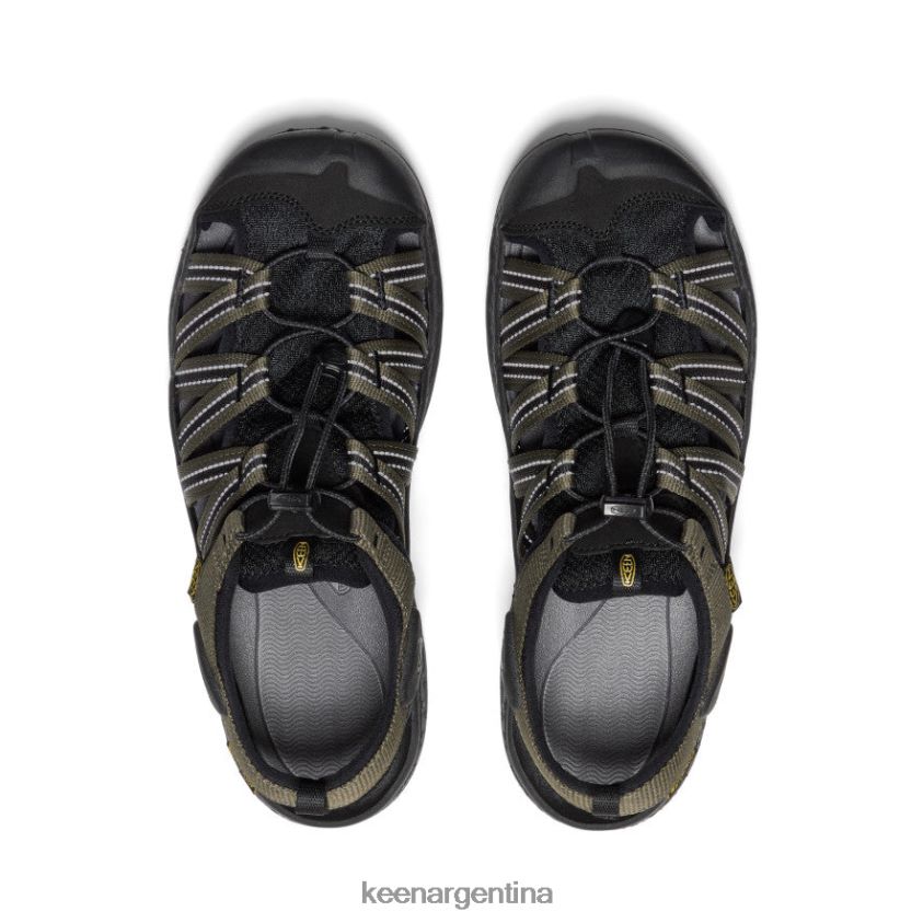 oliva oscuro/negro calzado KEEN sandalia drift creek h2 T0822B109 hombres