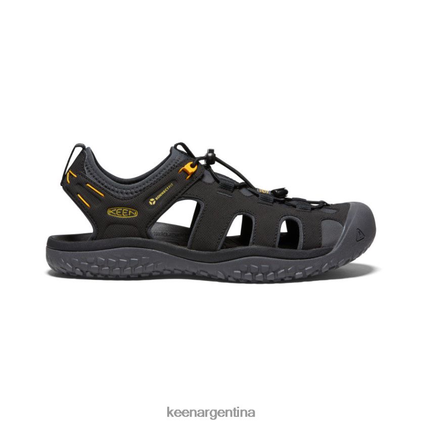 oro negro calzado KEEN sandalia solr T0822B342 hombres