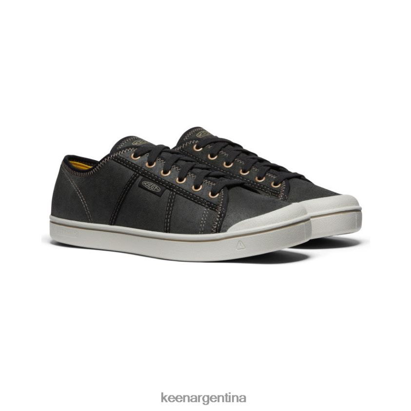 abedul negro/plateado calzado KEEN zapatillas eldon de cuero cosecha T0822B286 hombres