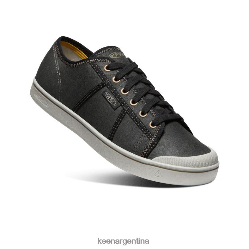 abedul negro/plateado calzado KEEN zapatillas eldon de cuero cosecha T0822B286 hombres