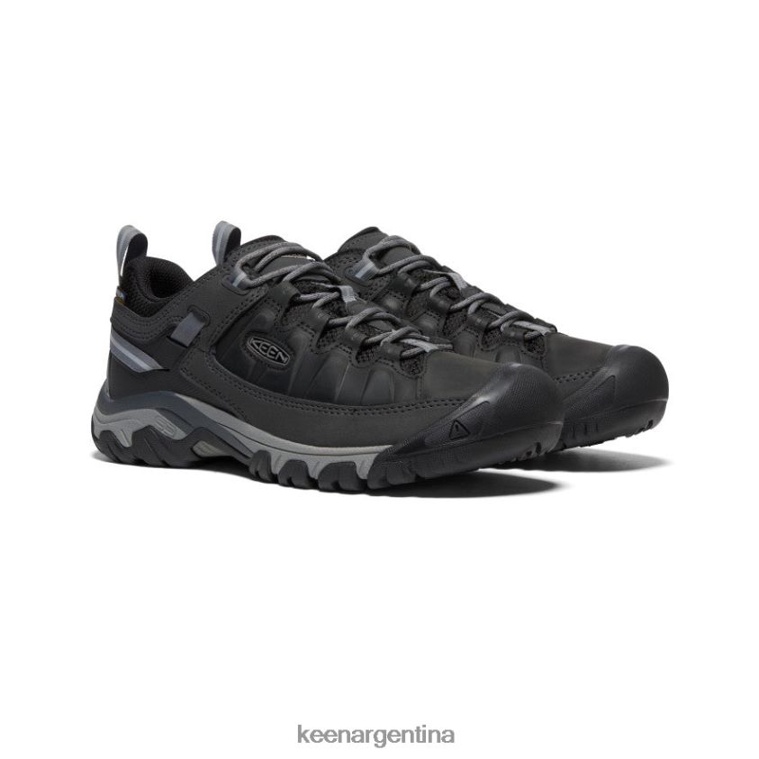 negro/gris acero calzado KEEN targhee iii impermeable T0822B147 hombres