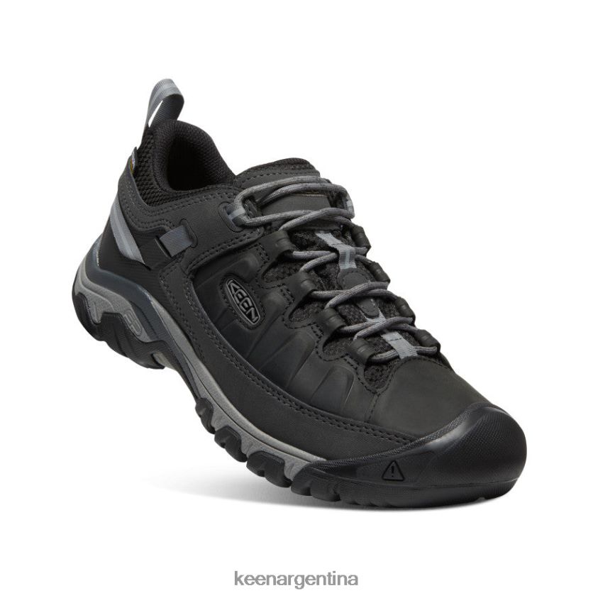 negro/gris acero calzado KEEN targhee iii impermeable T0822B147 hombres