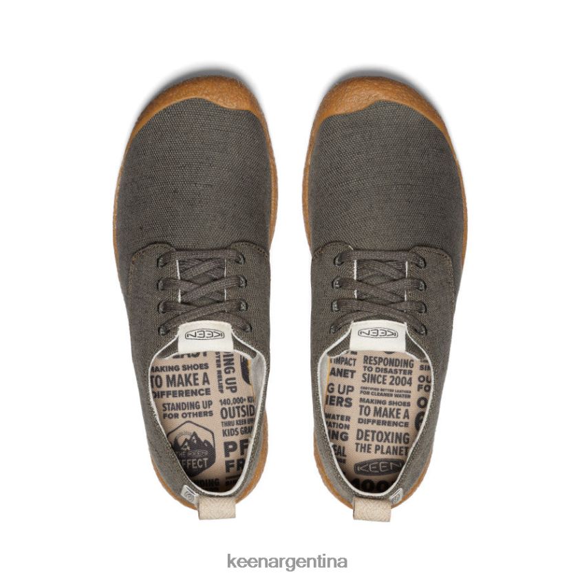 oliva negro calzado KEEN derbi de lona mosey T0822B28 hombres