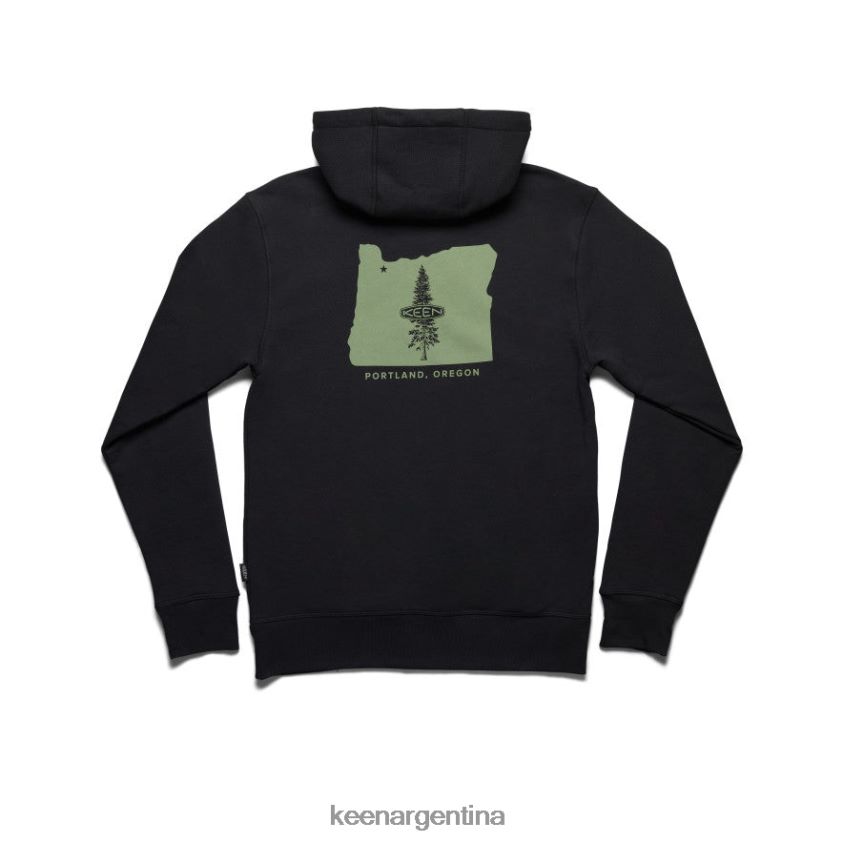 negro ropa KEEN sudadera con capucha T0822B339 hombres