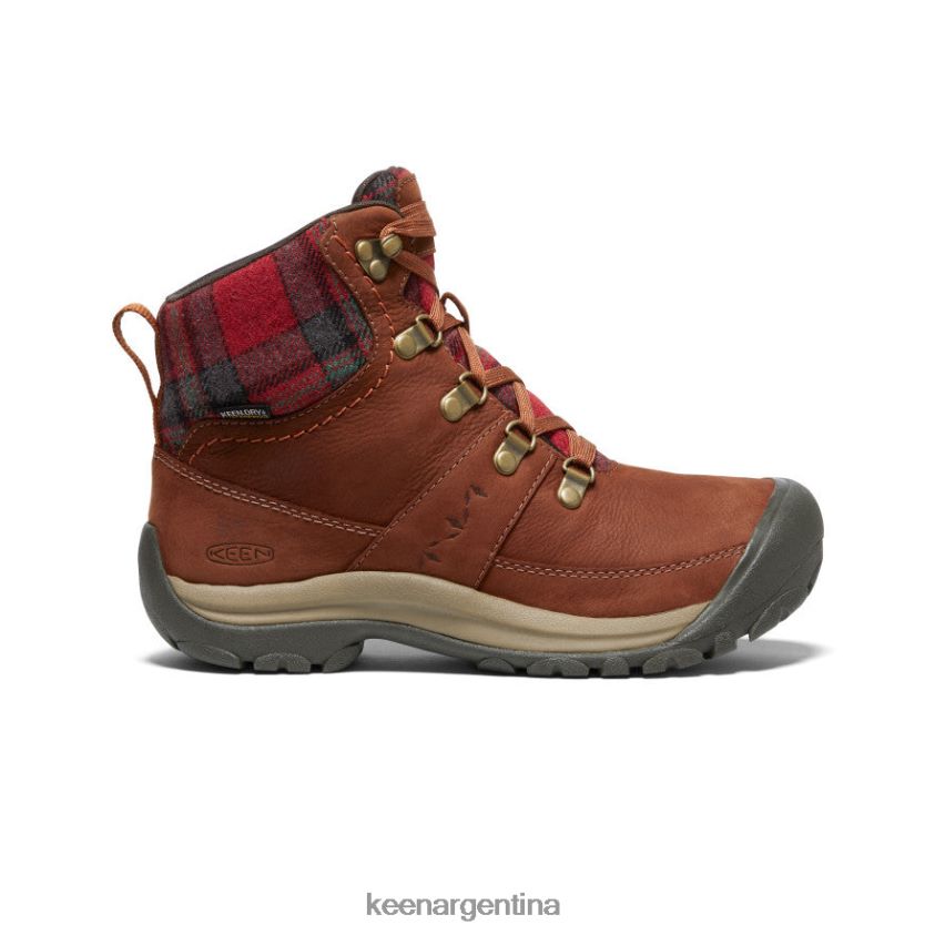 caparazón de tortuga/cuadros rojos calzado KEEN bota impermeable de invierno kaci iii T0822B677 mujer