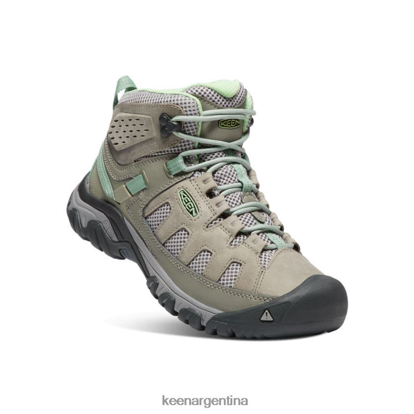 fumo/verde tranquilo calzado KEEN Targhee ventilación media T0822B586 mujer