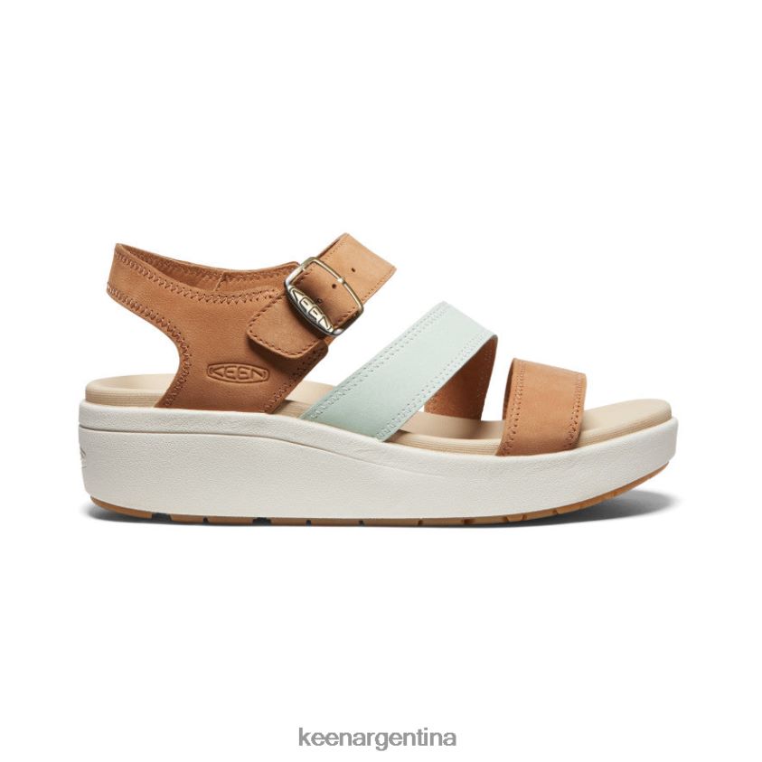 cuero natural/claramente aguamarina calzado KEEN correa de elección T0822B447 mujer