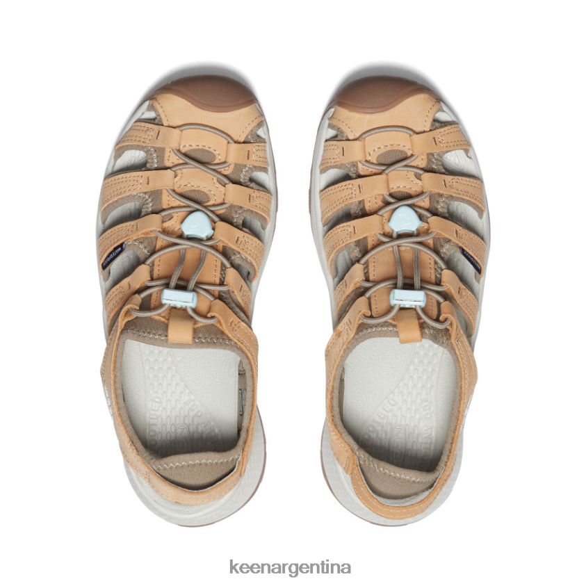 gama/vidrio azul calzado KEEN sandalia astoria west de piel T0822B616 mujer