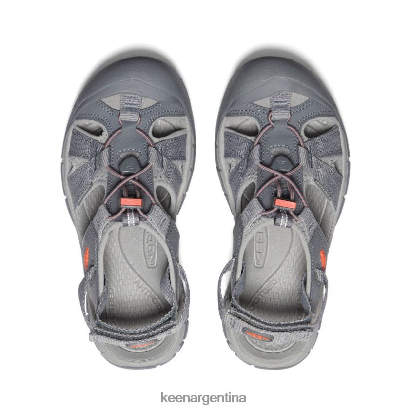 gris acero/coral calzado KEEN sandalia barranco h2 T0822B651 mujer