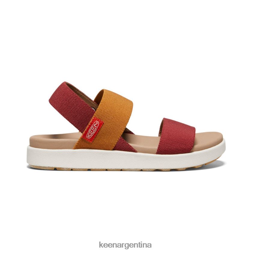 merlot/abedul calzado KEEN sandalia elle con tira trasera T0822B416 mujer