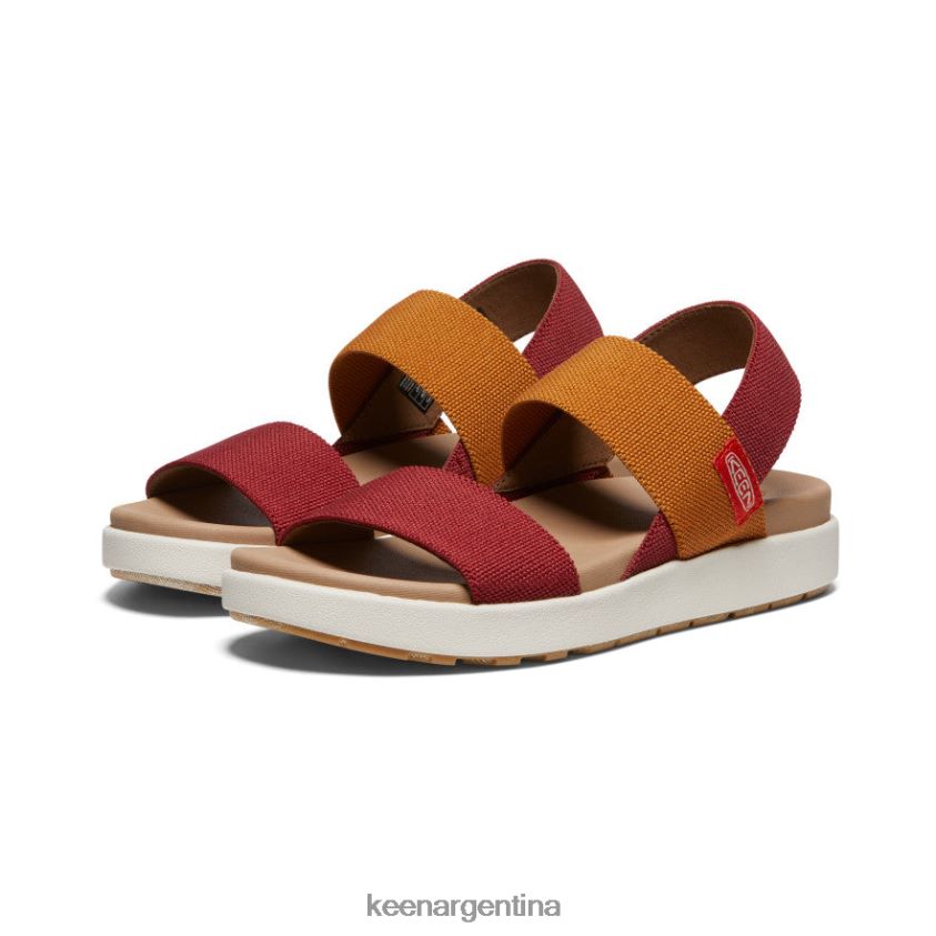 merlot/abedul calzado KEEN sandalia elle con tira trasera T0822B416 mujer