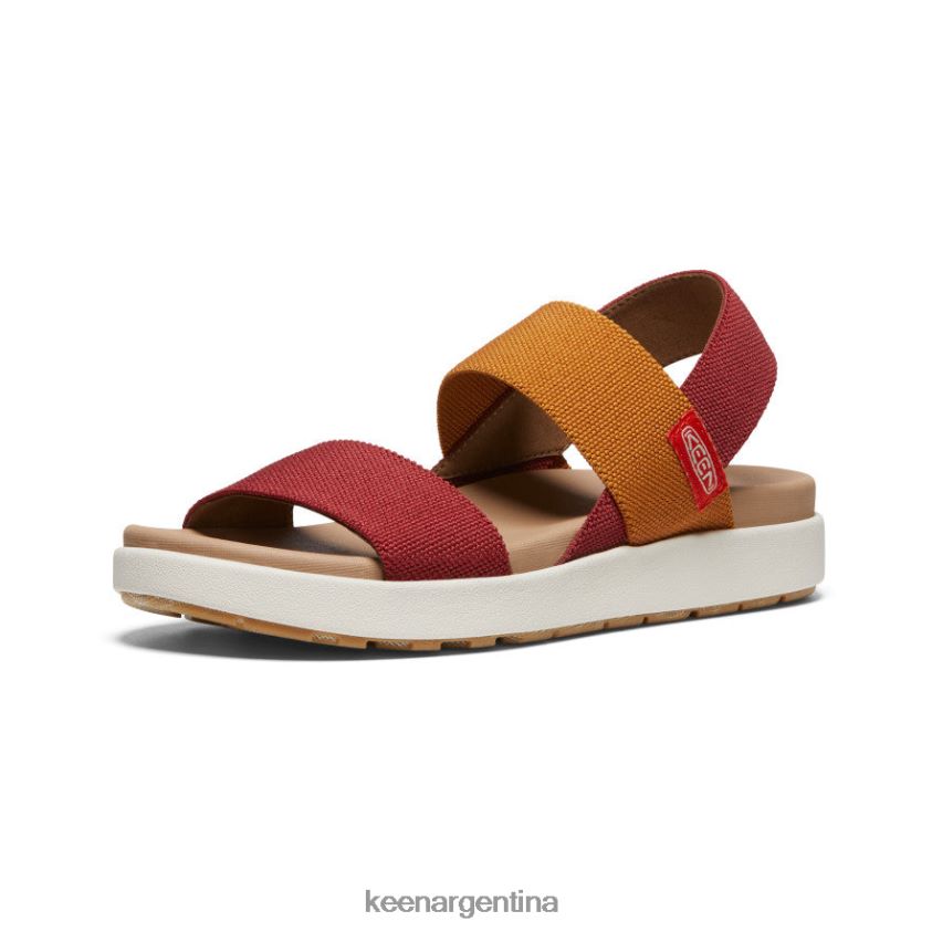 merlot/abedul calzado KEEN sandalia elle con tira trasera T0822B416 mujer