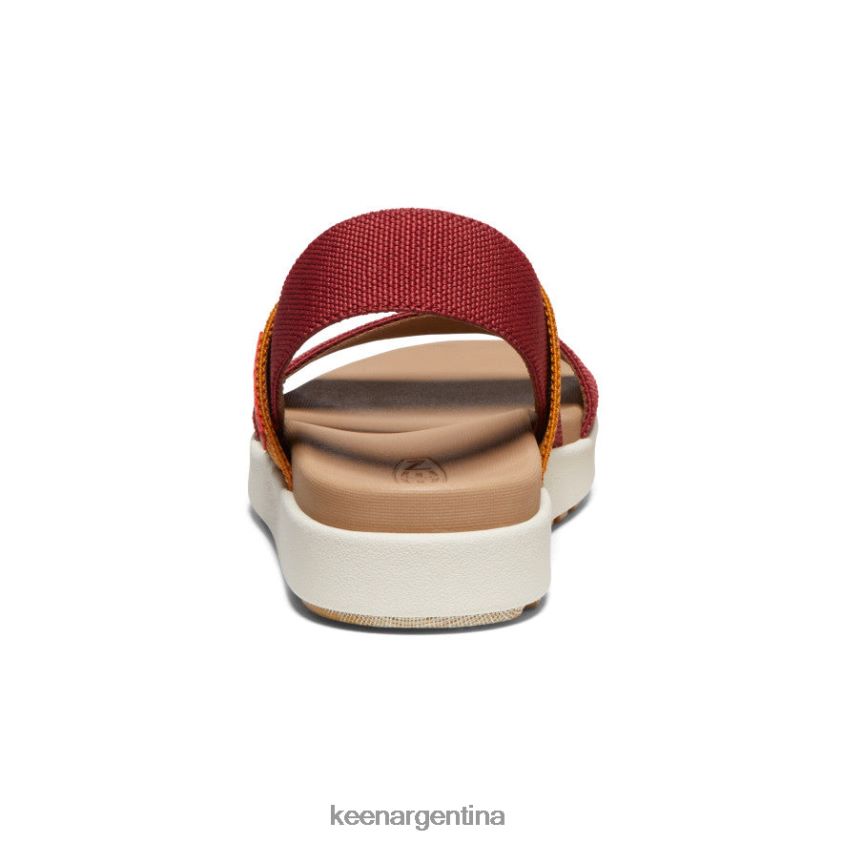 merlot/abedul calzado KEEN sandalia elle con tira trasera T0822B416 mujer
