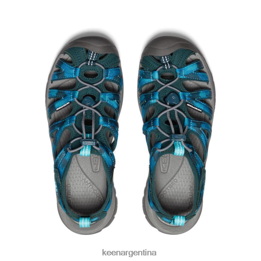 musgo marino/teñido anudado calzado KEEN susurro T0822B528 mujer