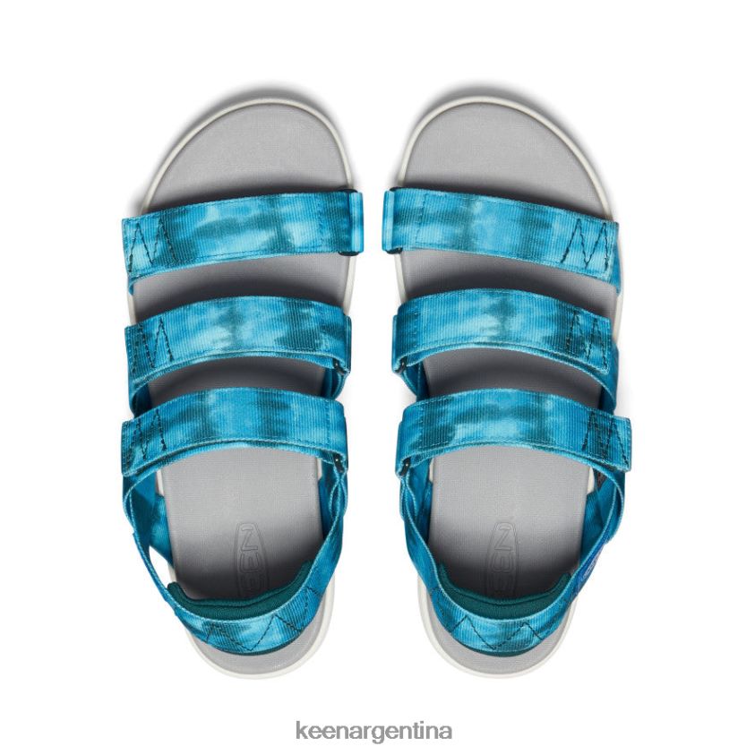 teñido anudado seamoss/blanco estrella calzado KEEN elle tiras T0822B473 mujer