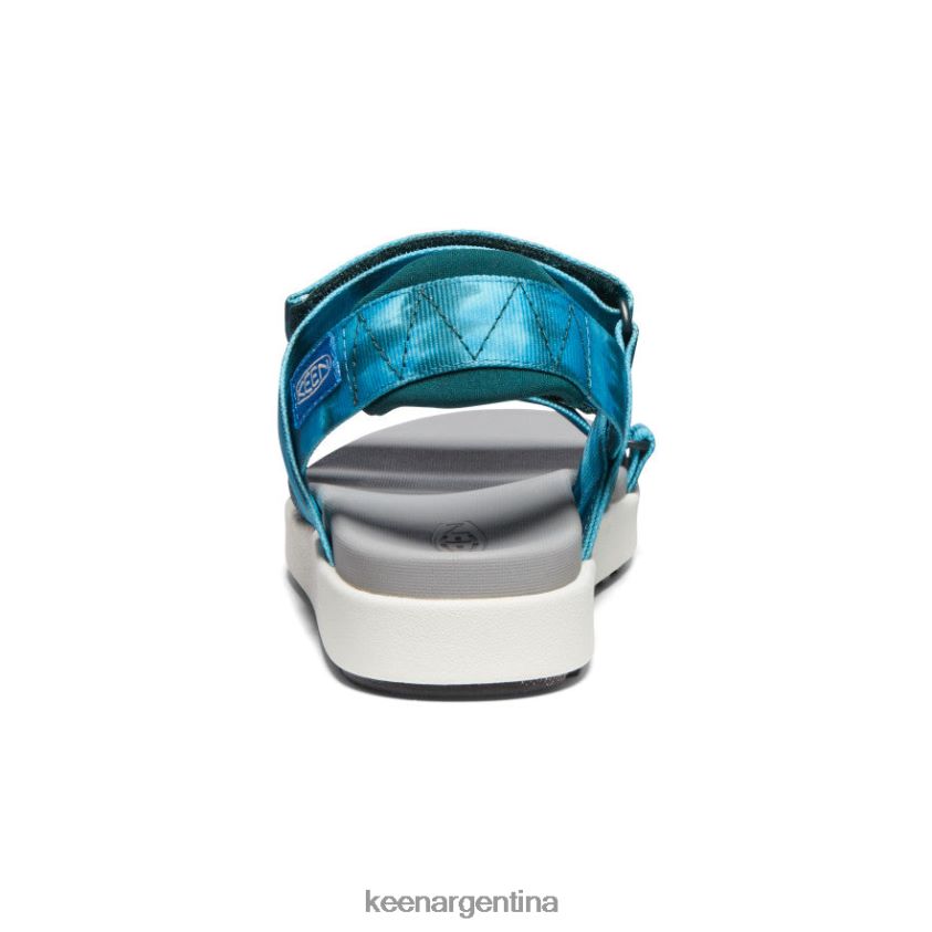 teñido anudado seamoss/blanco estrella calzado KEEN elle tiras T0822B473 mujer