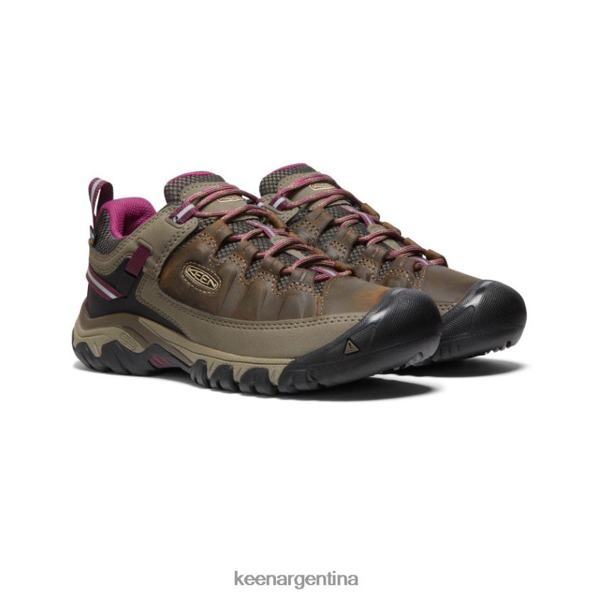 Weiss/Boysenberry calzado KEEN targhee iii impermeable T0822B605 mujer
