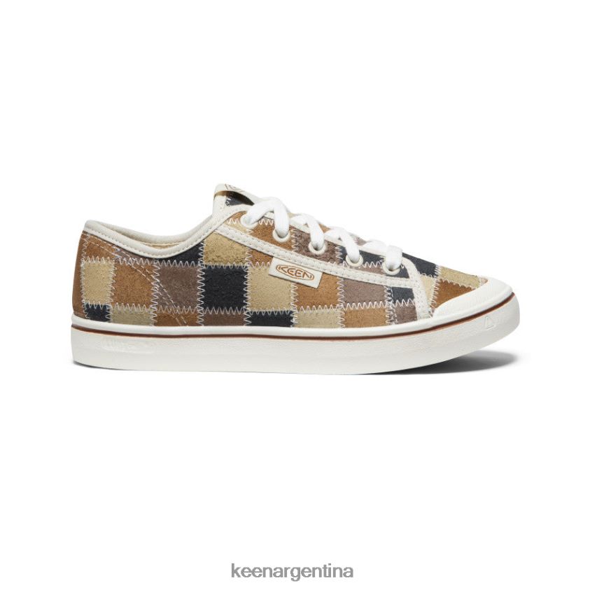 labor de retazos calzado KEEN zapatilla elsa de cuero cosecha T0822B578 mujer