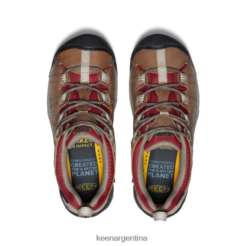 safari/merlot calzado KEEN targhee ii impermeable T0822B543 mujer