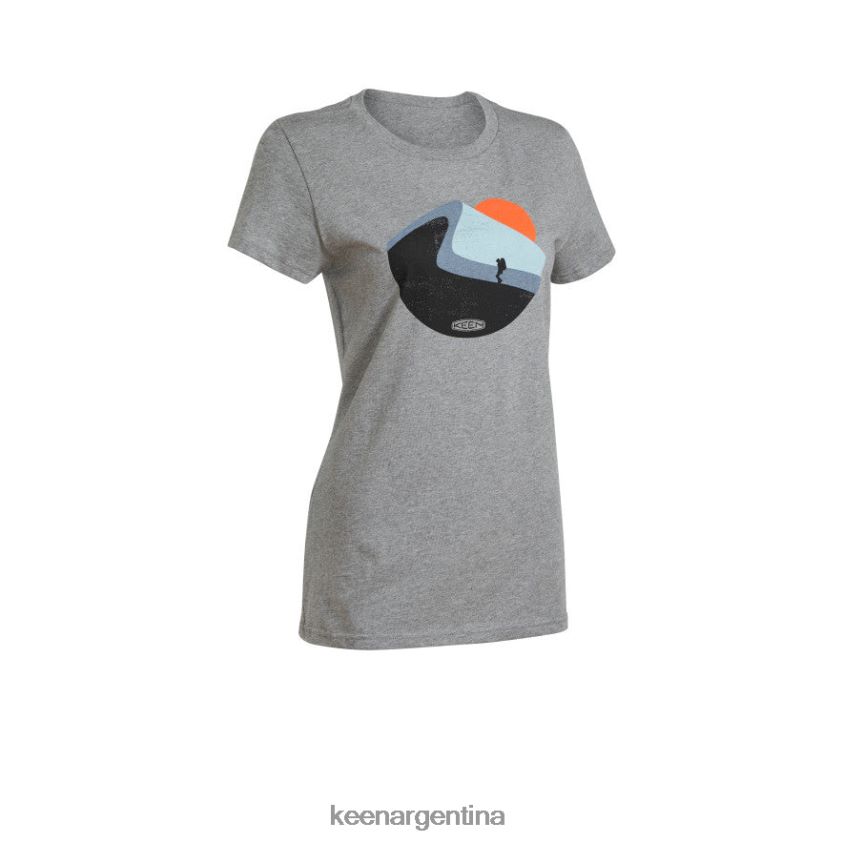 brezo gris medio ropa KEEN caminar más camiseta T0822B632 mujer