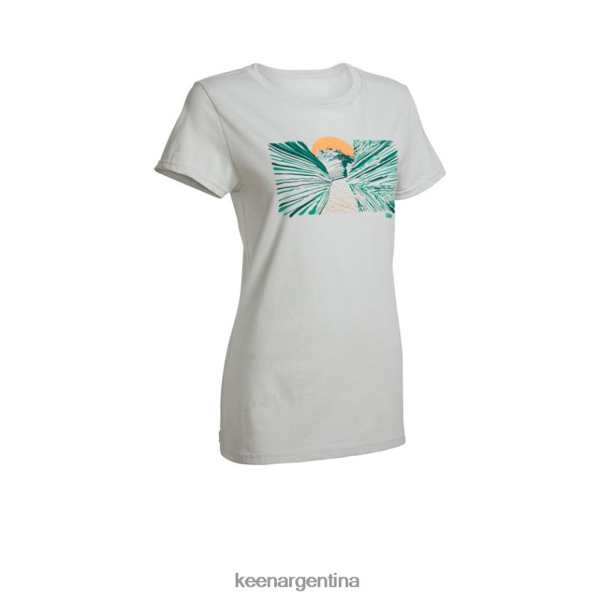 niebla del puerto ropa KEEN camiseta del cañón ranura T0822B663 mujer