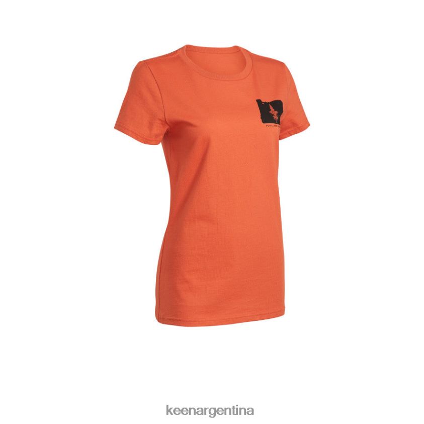 ocre quemado ropa KEEN camiseta pnw T0822B629 mujer
